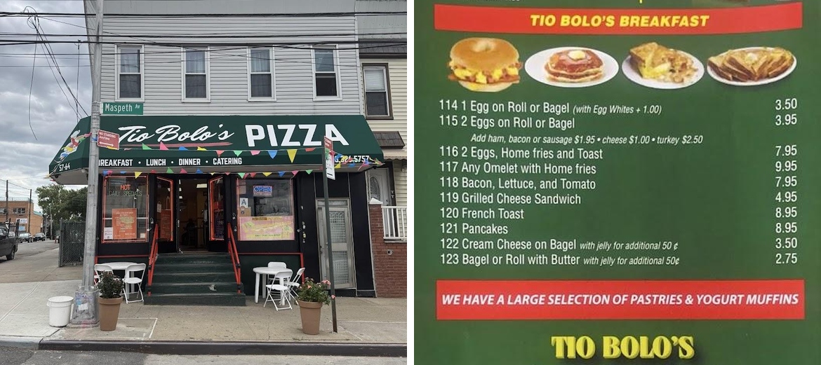 Tio Bolo's Pizza Menu